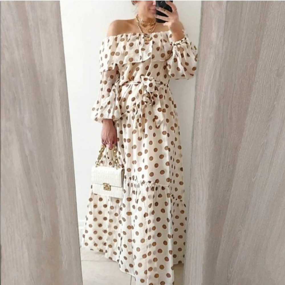 Mango Polka Dot Limited Ruffles New - Picture 3 of 4